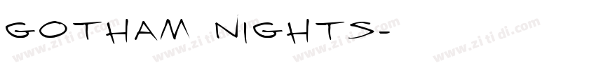 Gotham Nights字体转换